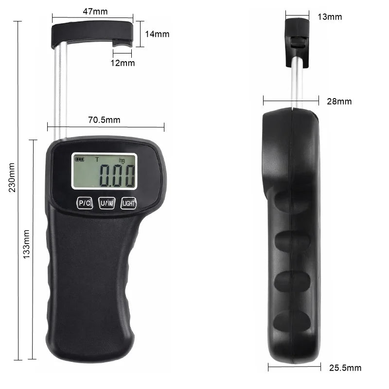 Digitale Druk- en Trek-krachtmeter tot 5 kg
