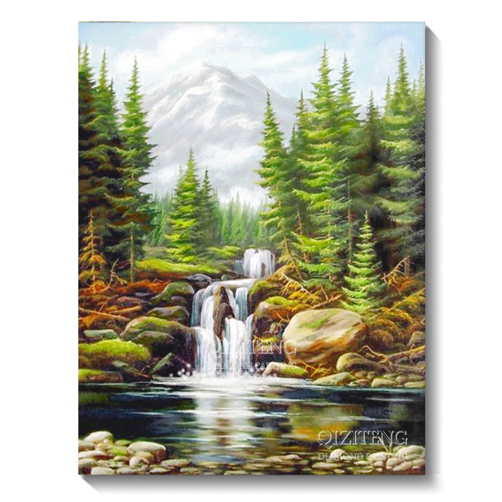 5D Forest Landscape Diamond Painting Kit