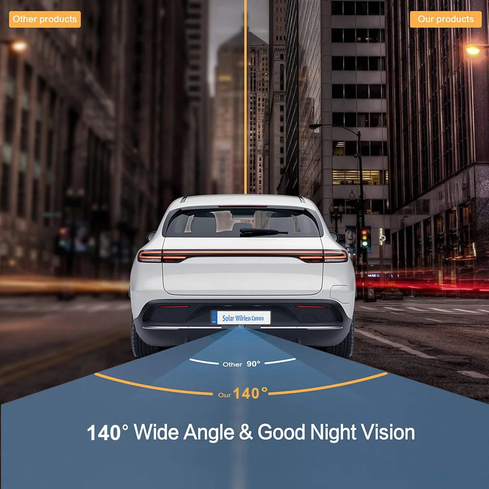 4.3 Inch Solar Vehicle Wireless Reverse Camera with 1080P Monitor