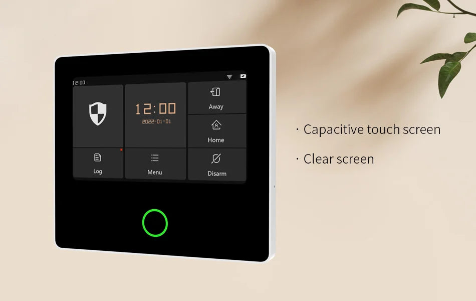Staniot WiFi SecPanel 5 Wireless Home Alarm System Tuya Smart 4.3" Touch Screen Security Kit Built-in Siren APP Remote Control
