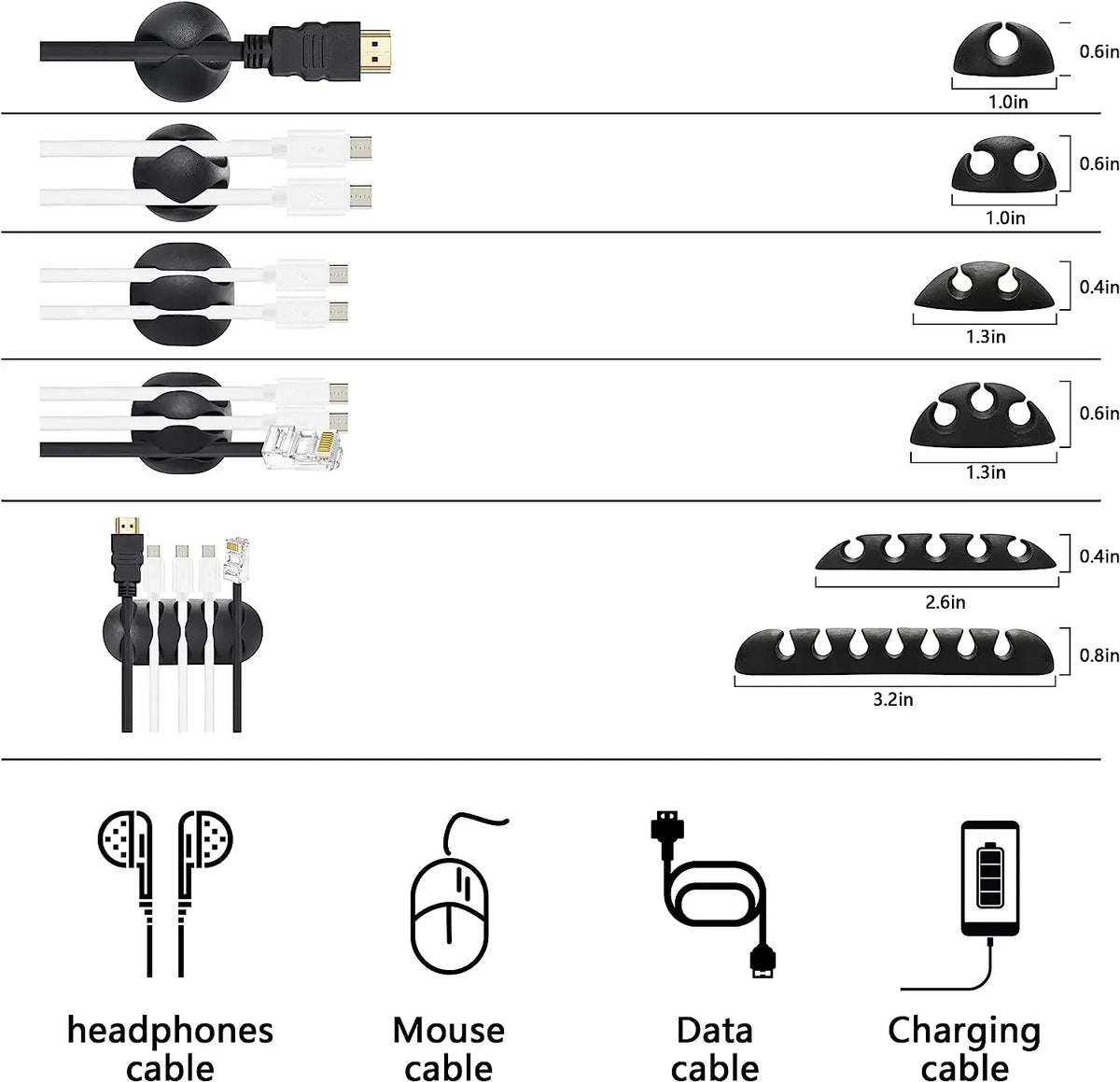 173-Piece Cable Management Accessory Kit
