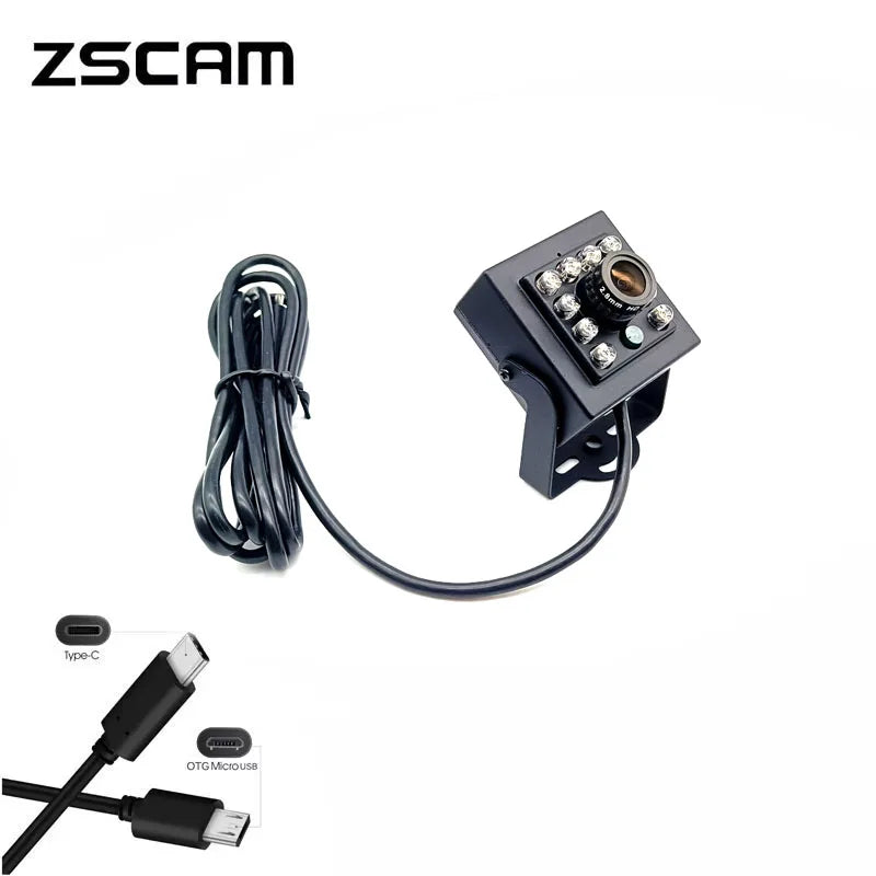 USB éjjellátó kamera 1080P OTG UVC Android és Windows mini CCTV
