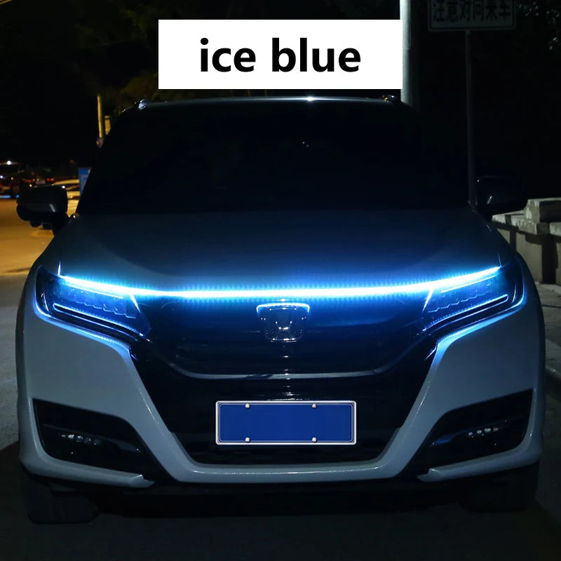 Bande lumineuse LED flexible 12V pour capot de voiture