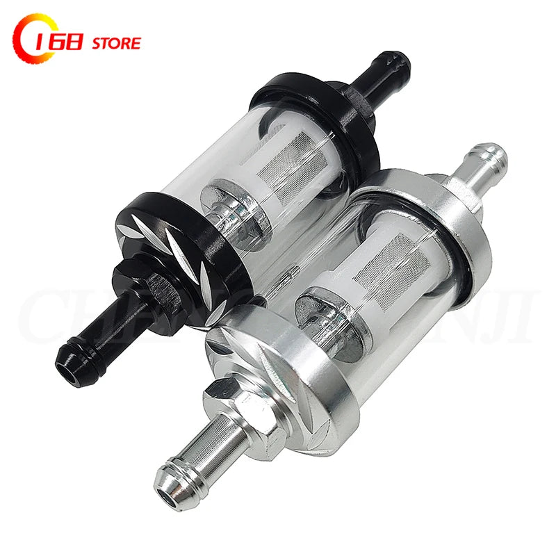 8mm CNC Motorcycle Gas Fuel Gasoline Oil Filter Moto Accessories For ATV Pit Bike Car Motorcycle Oil Cup Universal Accessories