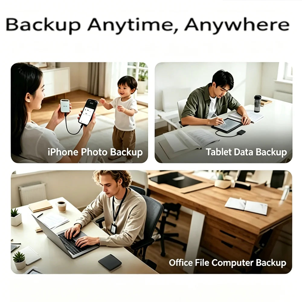 Reliable Slim Storage Device Portable External SSD 1TB 4TB 16TB 128TB High Speed for Notebook Laptop PC Usage