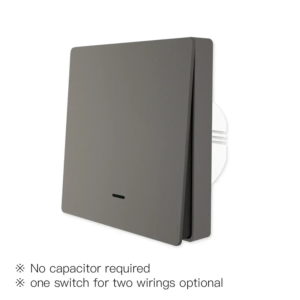 MOES Tuya ZigBee Smart Light Switch No Neutral Wire No Capacitor Needed Smart Life 2/3 Way Works with Alexa Google Home 2mqtt