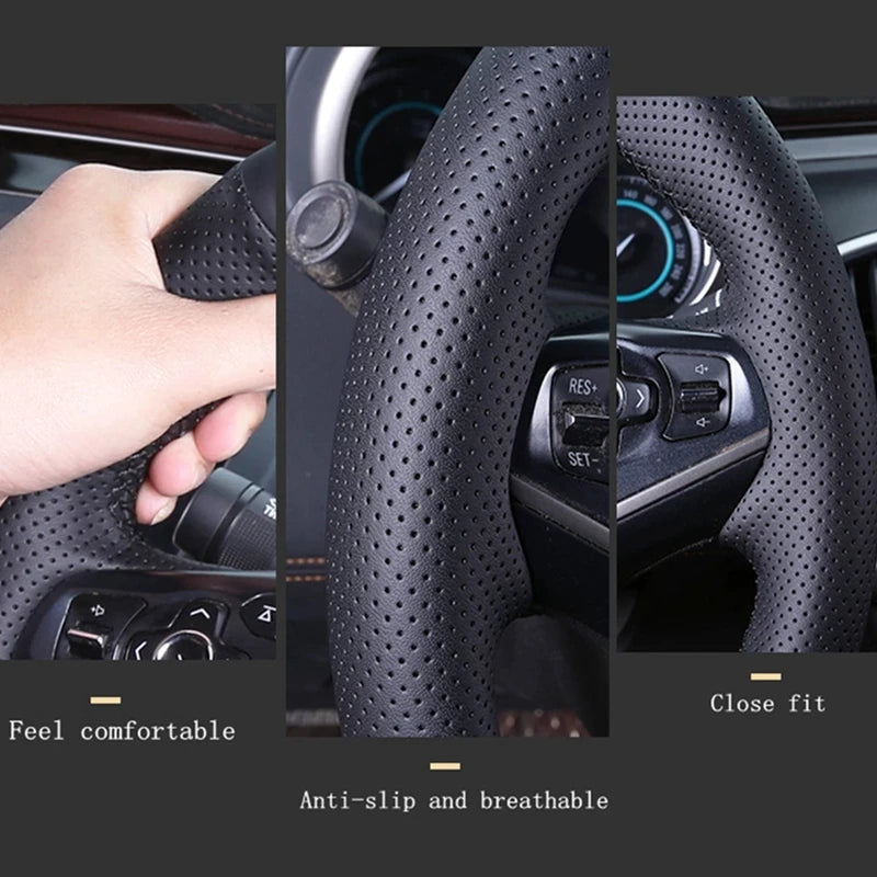 Prispôsobiteľný mikrovláknový kožený kryt volantu pre Toyota Avalon Camry 2018–2022 Crown 2018–2022 Corolla 2018–2022 RAV4