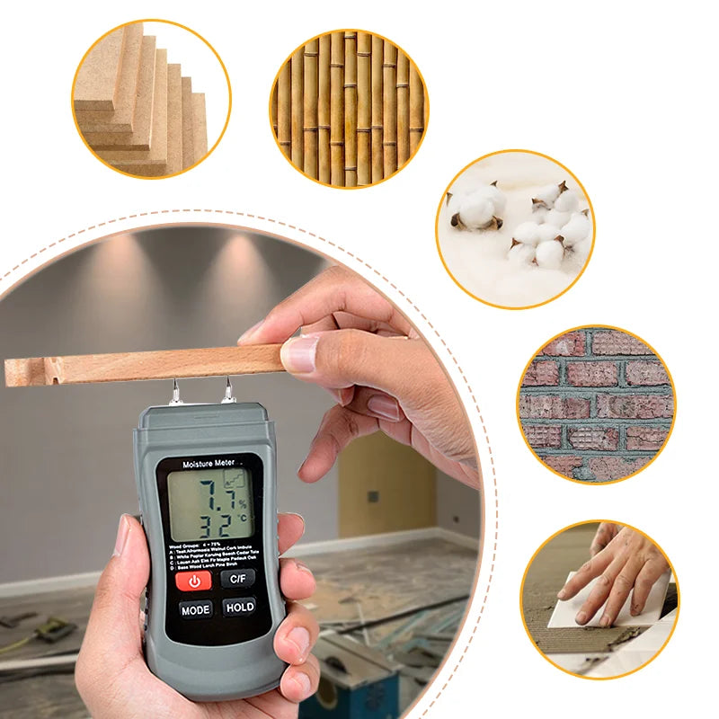 MT01 Pin-Type Wood Moisture and Temperature Meter