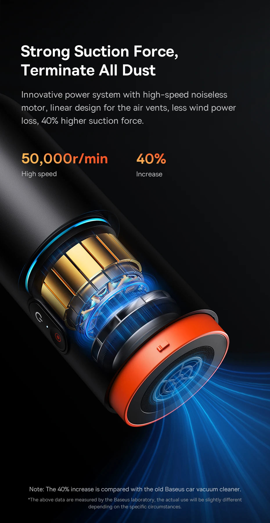 Mini vysávač do auta 6000Pa ručný 2 v 1 vysávač a fúkač