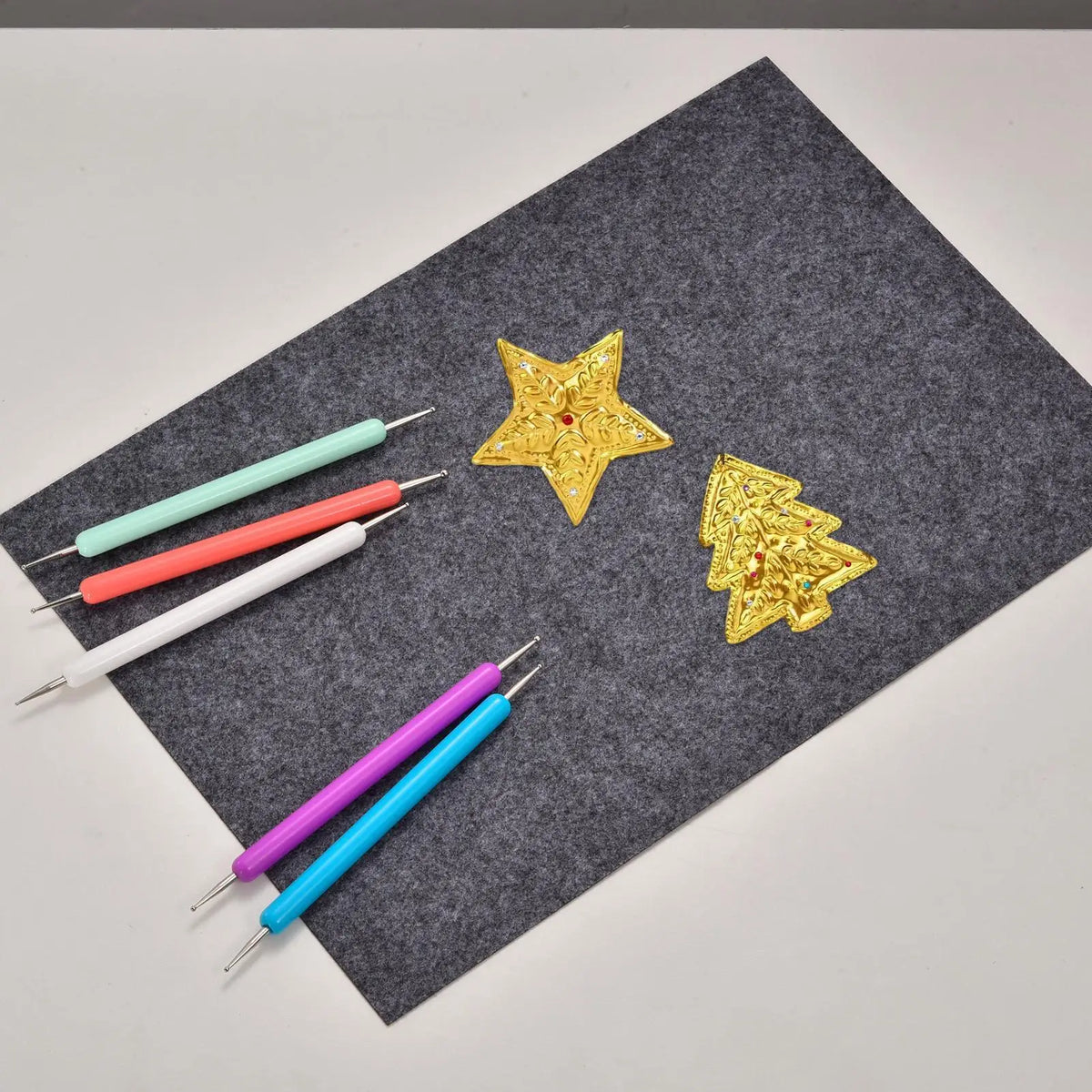 Aluminum Foil Embossing Art Tools Reusable Beginner Craft Kits for Painting Classroom Projects Greeting Card Making Home Decor