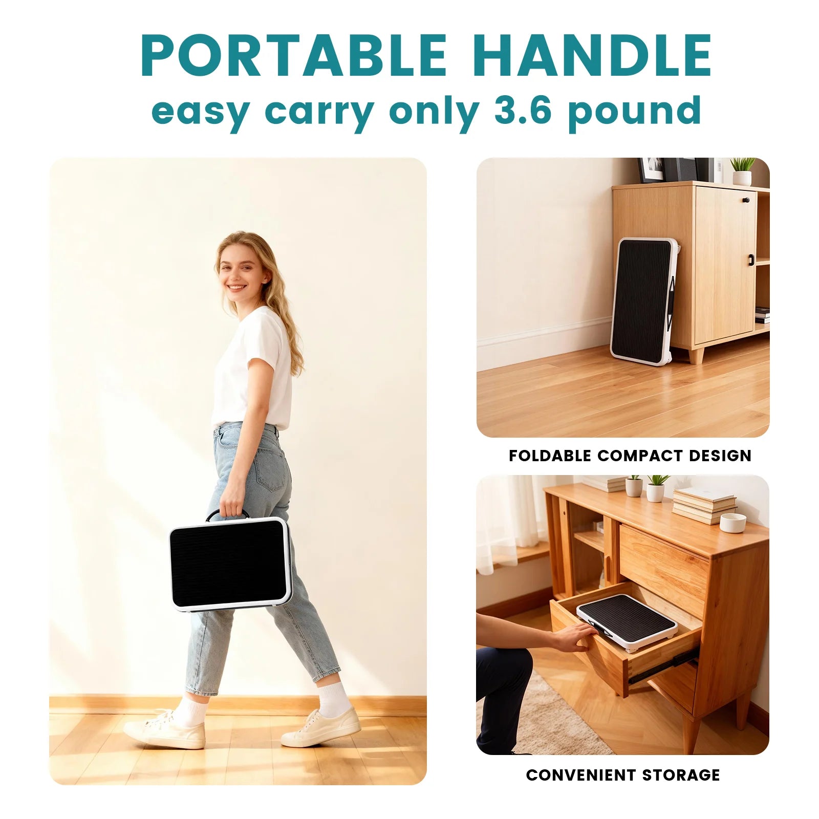 Foldable 1-Step Ladder with Non-Slip Platform and 330 lbs Capacity