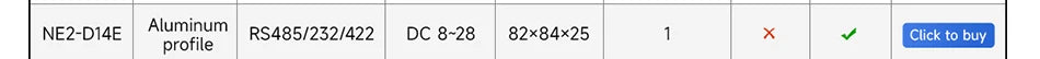 NE2-D14P Πύλη Serial-to-Ethernet