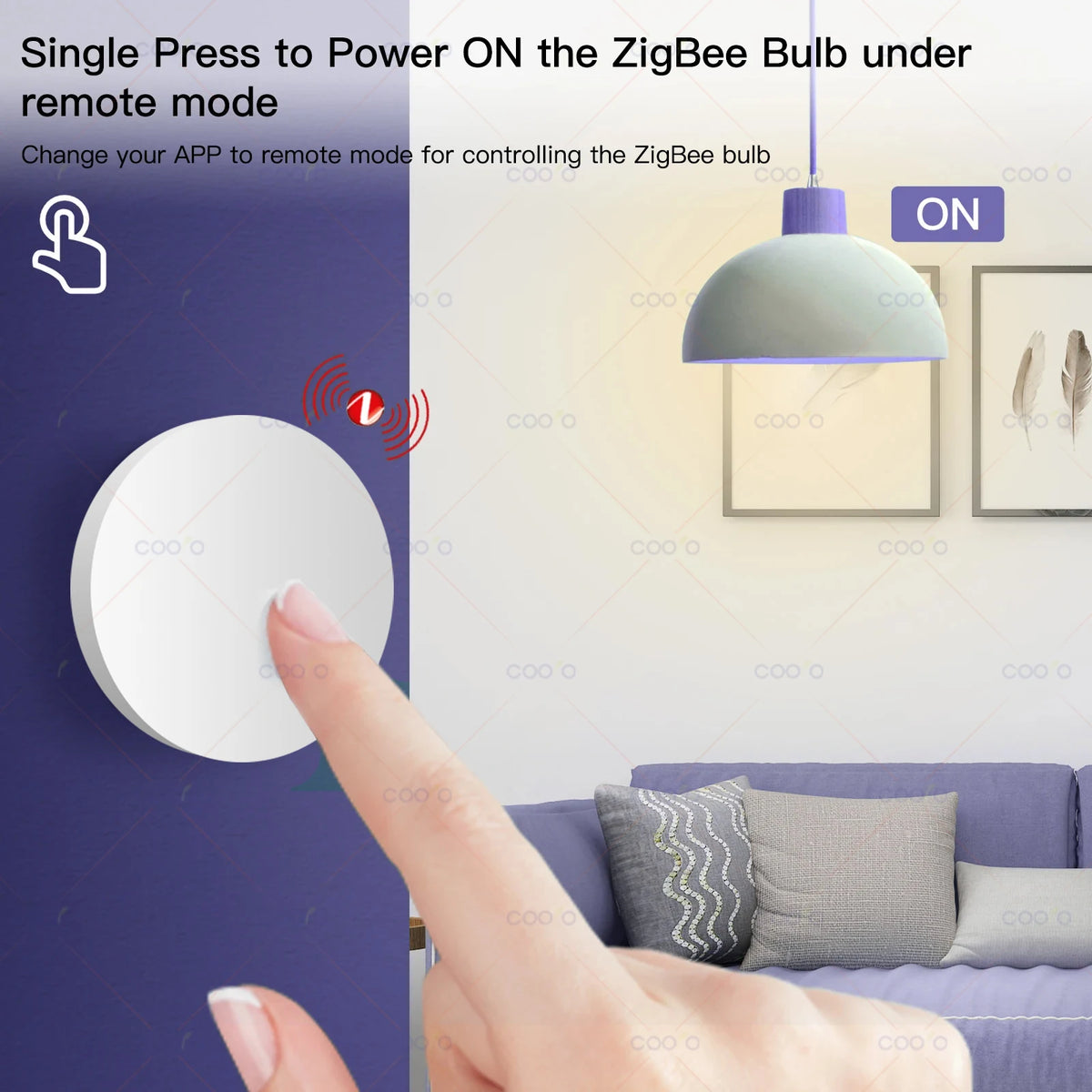 Zigbee Wireless Scene Switch Button for eWeLink