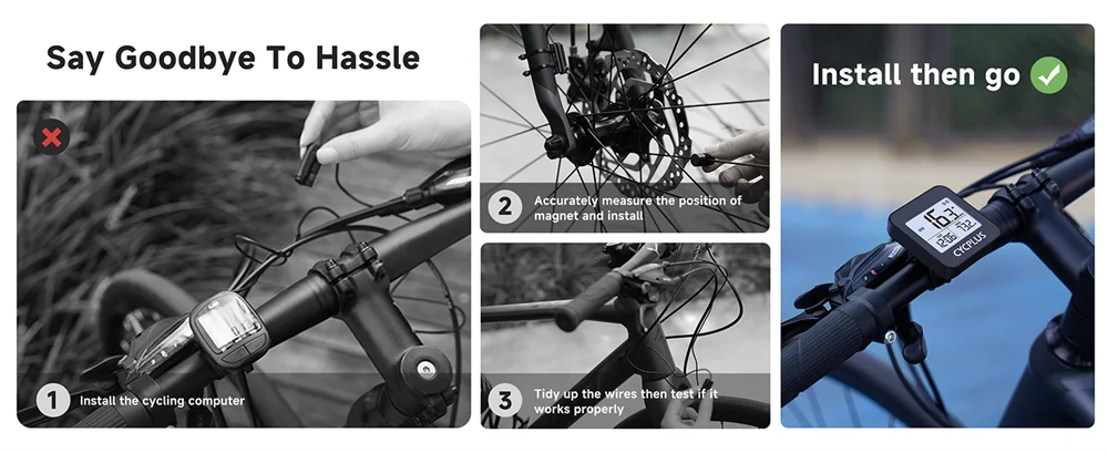 CYCPLUS GPS Bike Computer Wireless Stopwatch IPX6 Waterproof Cycling Odometer Bicycle Accessories Speedometer