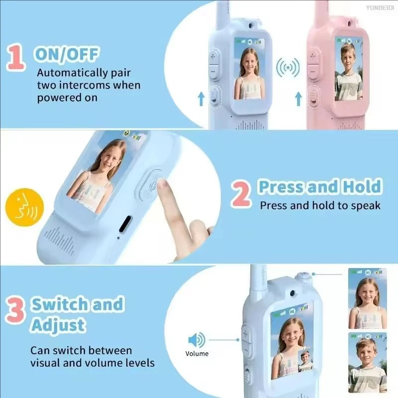 Kids Video Walkie-Talkies with 2-Inch Screens