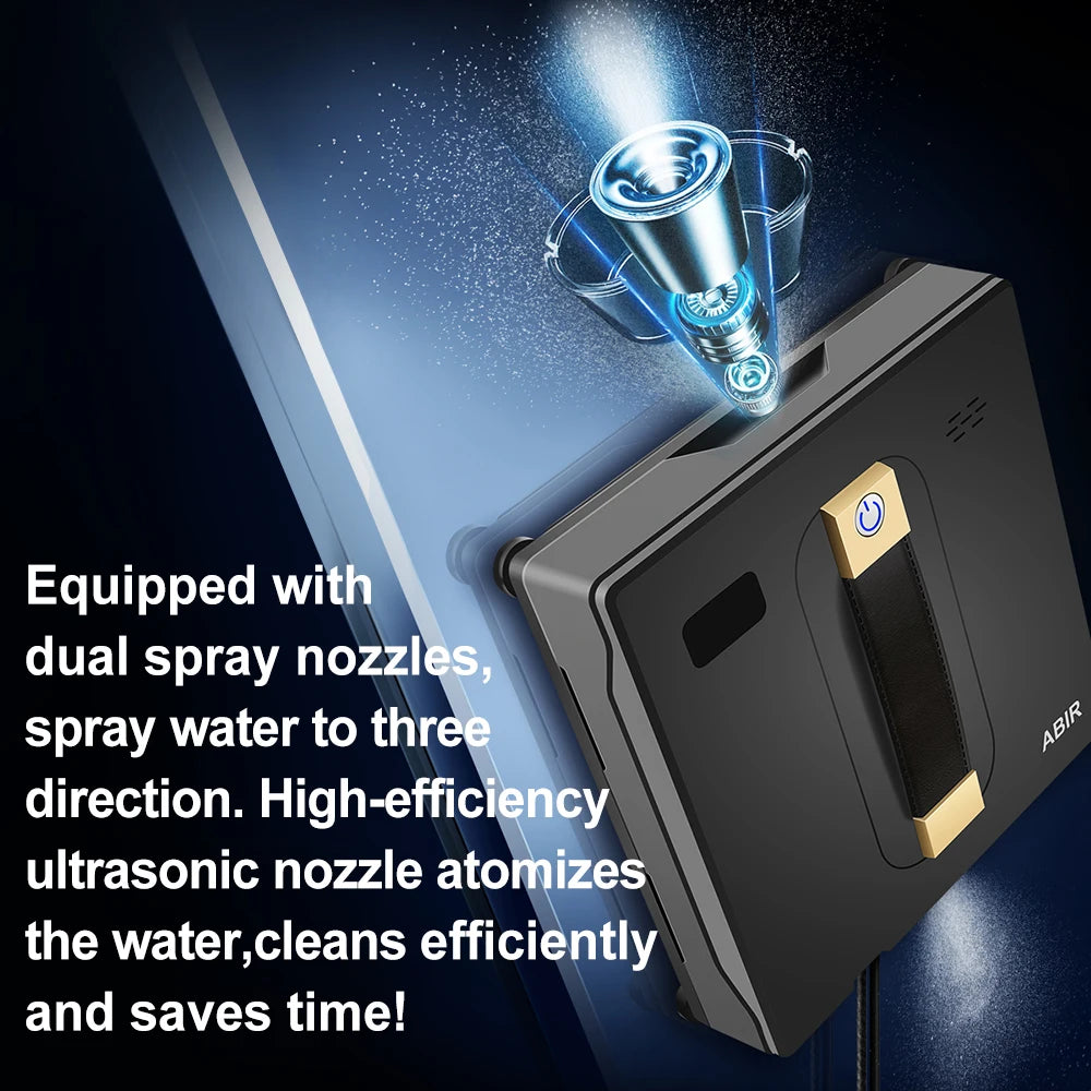 Automatic Window Cleaning Robot with Dual Spray & Smart Mapping
