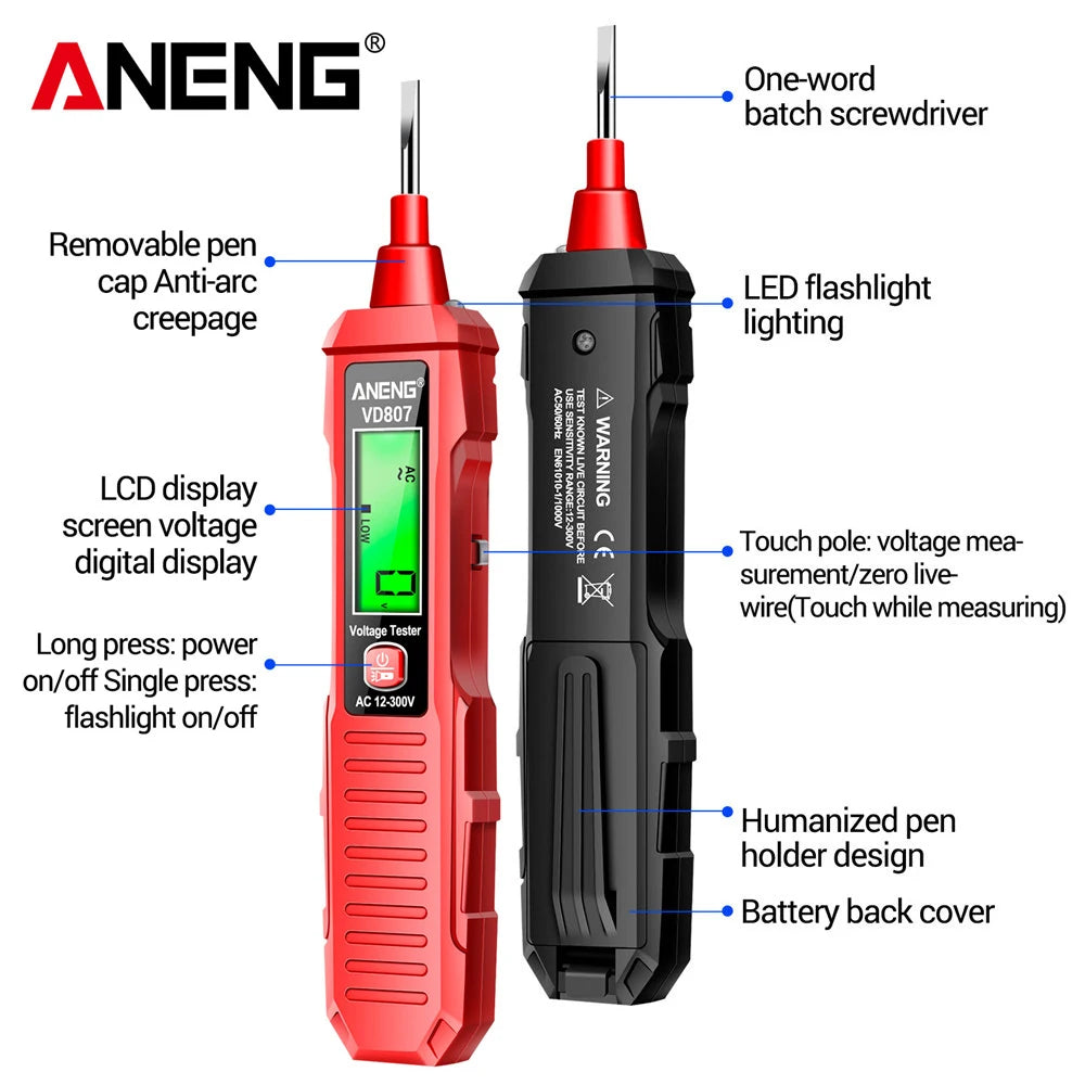 VD807 Digital AC Voltage Indicator Pen