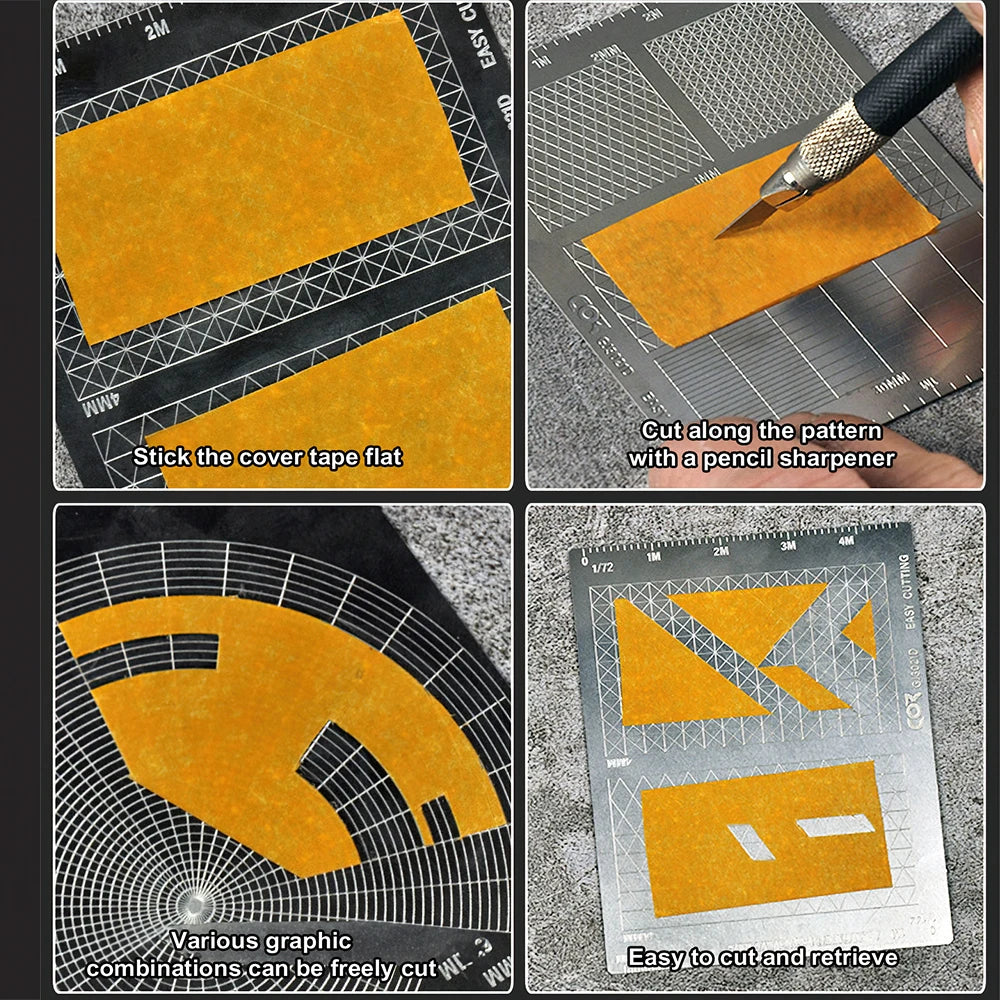 Stainless Steel Model Masking Cutting Template