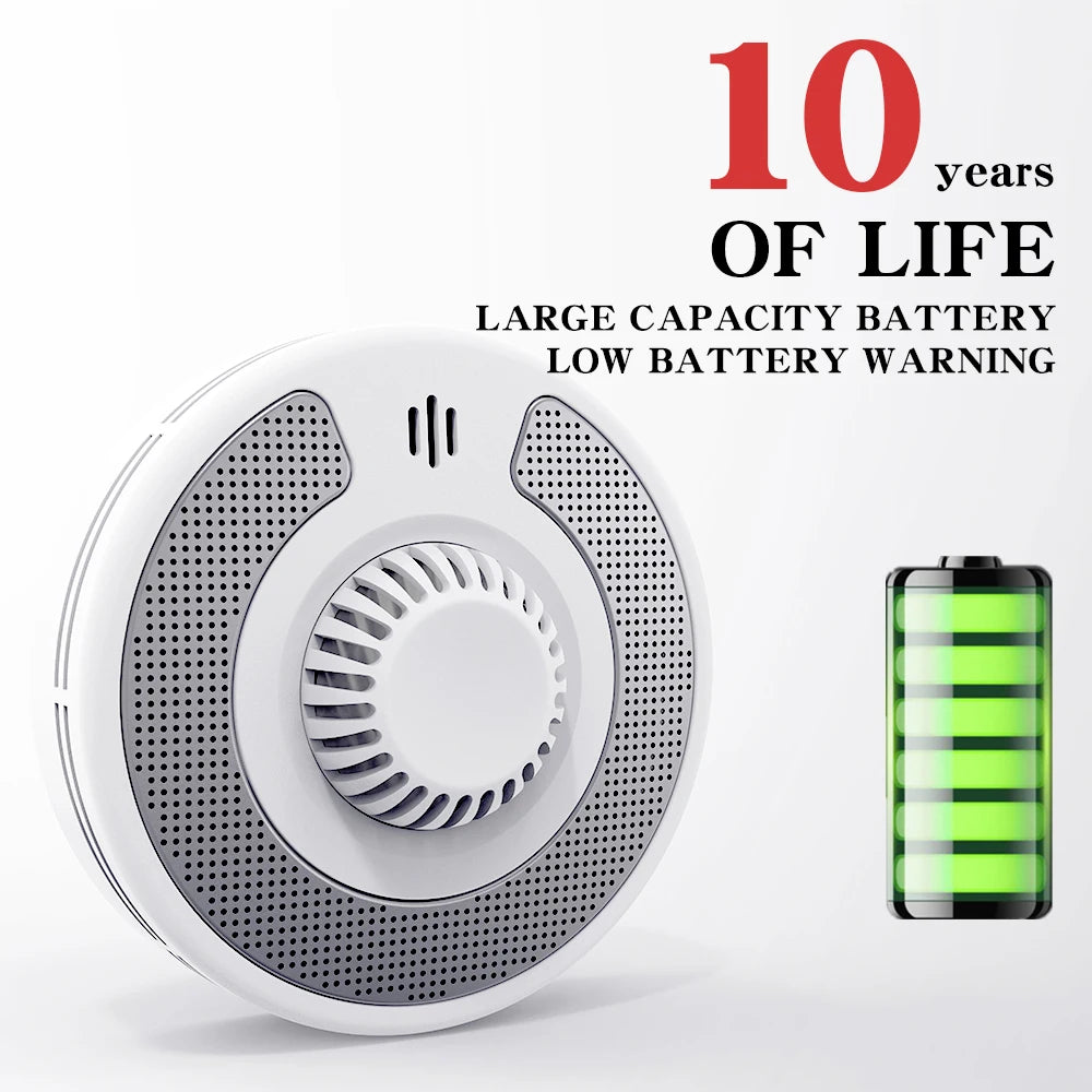 Tuya Combo Smoke & Heat Detector with 10-Year Sealed Battery