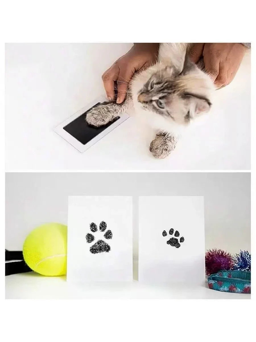 Baby Handprint Footprints Ink Pads for Pet Safe Non-toxic No-Touch Skin Inkless Inkpad Kits Cat Dog Paw Prints Souvenirs Gifts