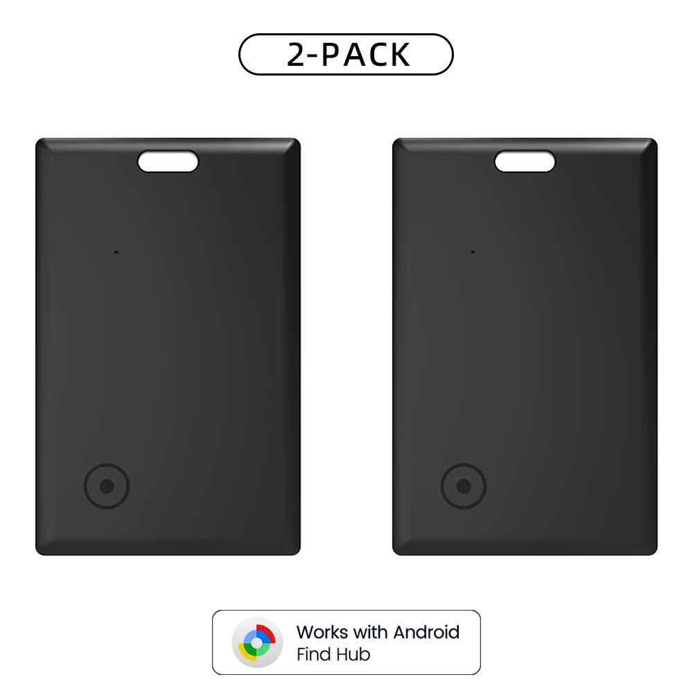 Android 1-4 Pack Smart Wallet Tracker Card Works with Google Find Hub App Location Tag Keys Bag Anti-Lost Bluetooth GPS Tracker