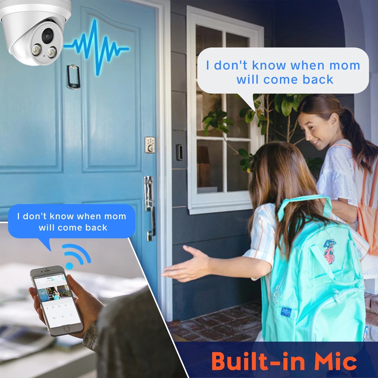 Hikvision Compatible IP Camera 5MP HD 8MP 4K ColorVu Dome POE Home Security Protection Built-in Mic CCTV Surveillance Video IPC