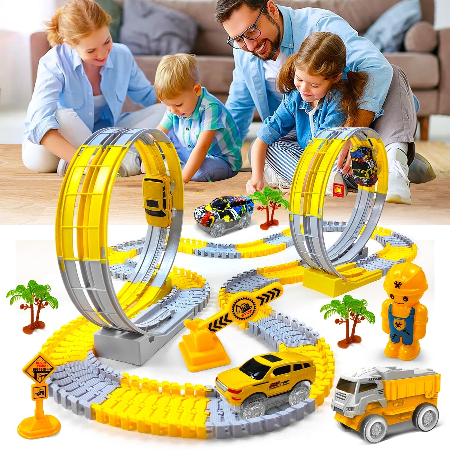 Children Electric Magical Flexible Track Toy Car 🚂