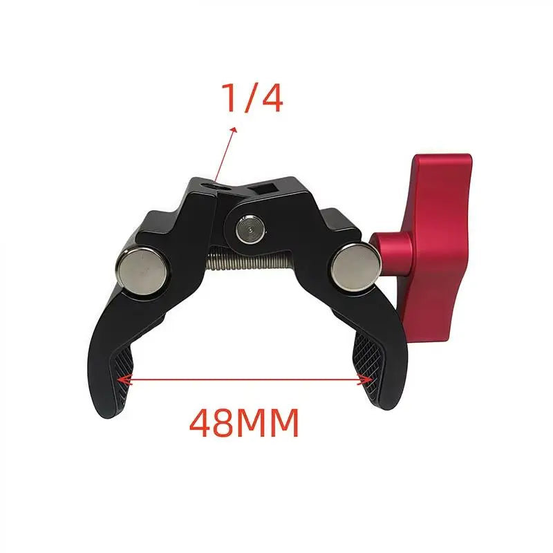 Camera Super Clamp with Double Ball-Head Arm