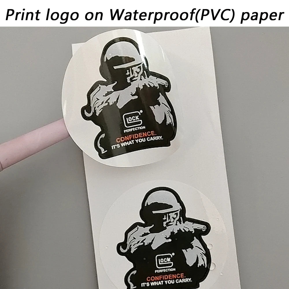 Niestemplowana etykieta – kształt i opcje papieru
