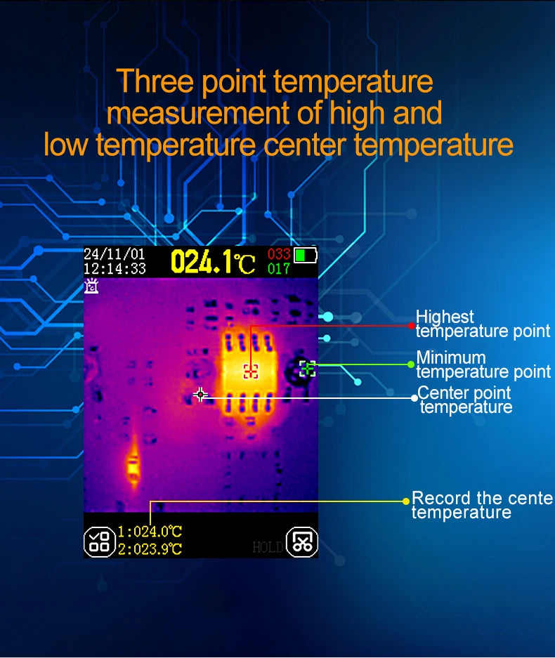 TOOLTOP ET14C Thermal Imaging Camera for PCB and Home Appliance Testing
