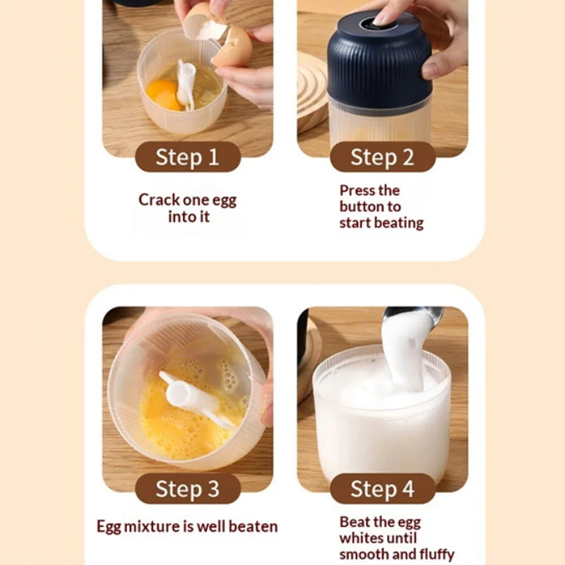 USB-Rechargeable Cordless Mini Food Chopper
