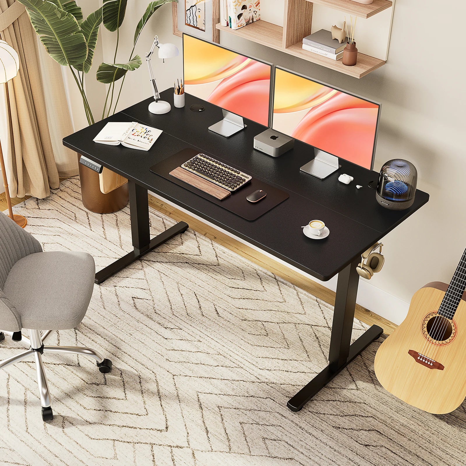Electric Height Adjustable Standing Desk with Memory Settings