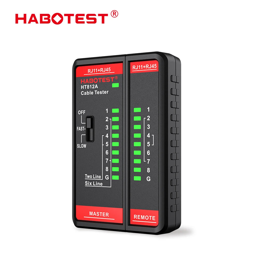 HT812A RJ45 and RJ11 Cable Tester