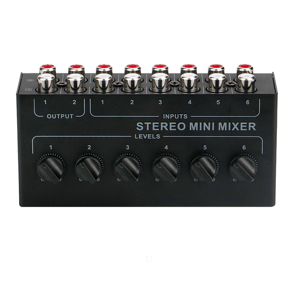 Passive Stereo Mixer - Four or Six Channels