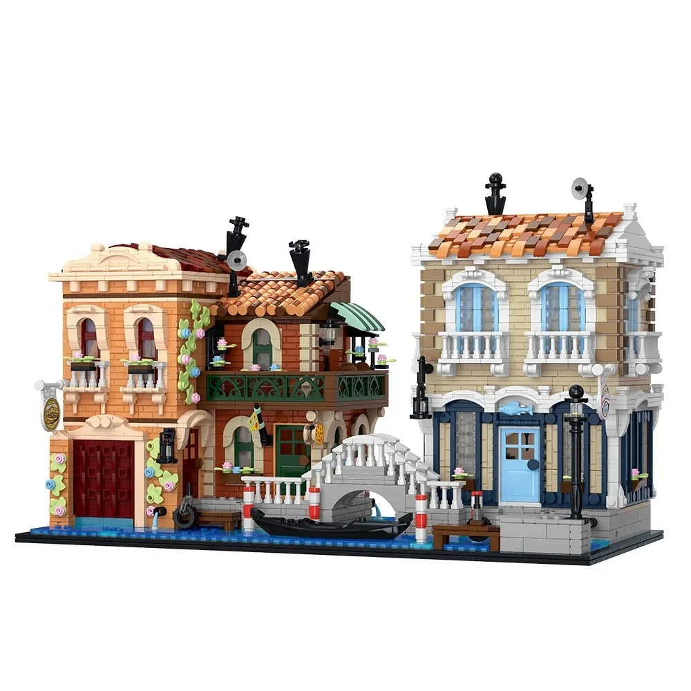 Venice Waterfront LED Brick Model Kit, 4610 Pieces