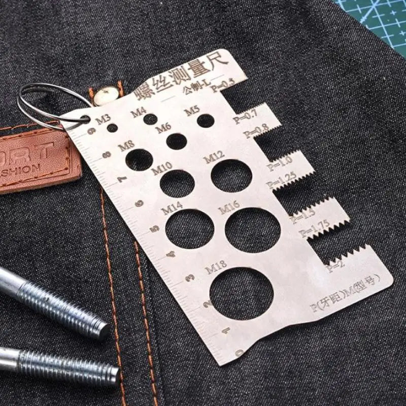 Screw Thread Pitch and Diameter Gauge