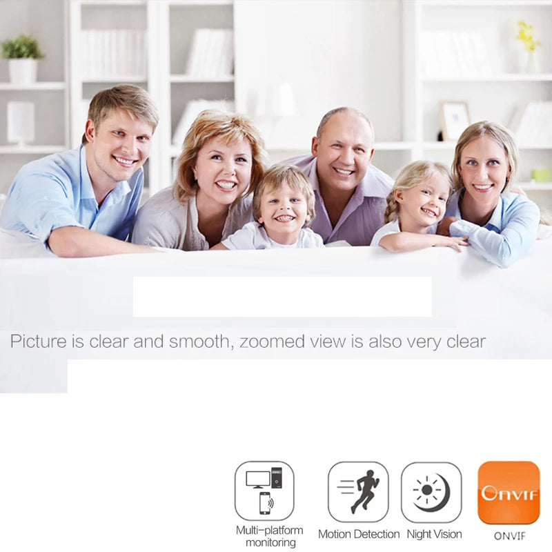 5MP Wireless Security Camera Outdoor WiFi Night Vision IP66