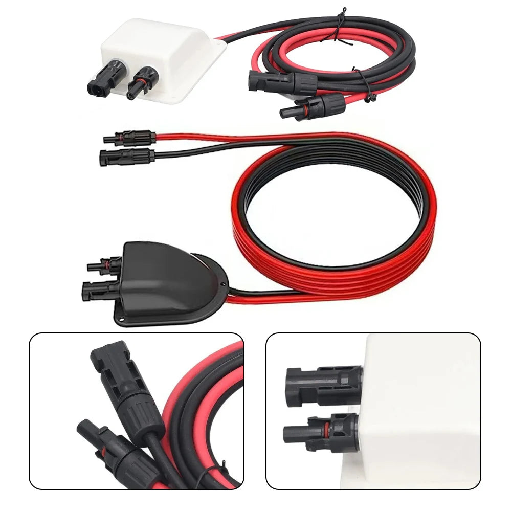 Solar Car Junction Box Solar Extension Wire Cable PV Wire Entry Gland Box Roof Wire For RV Caravan Boat Yacht Auto Accessories