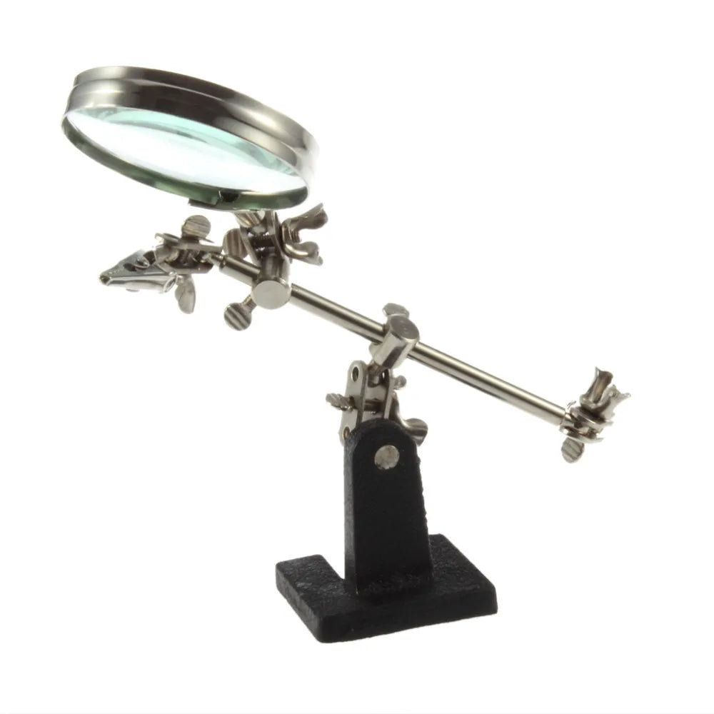 TE-805 Helping-Hands Magnifier with Two Clips