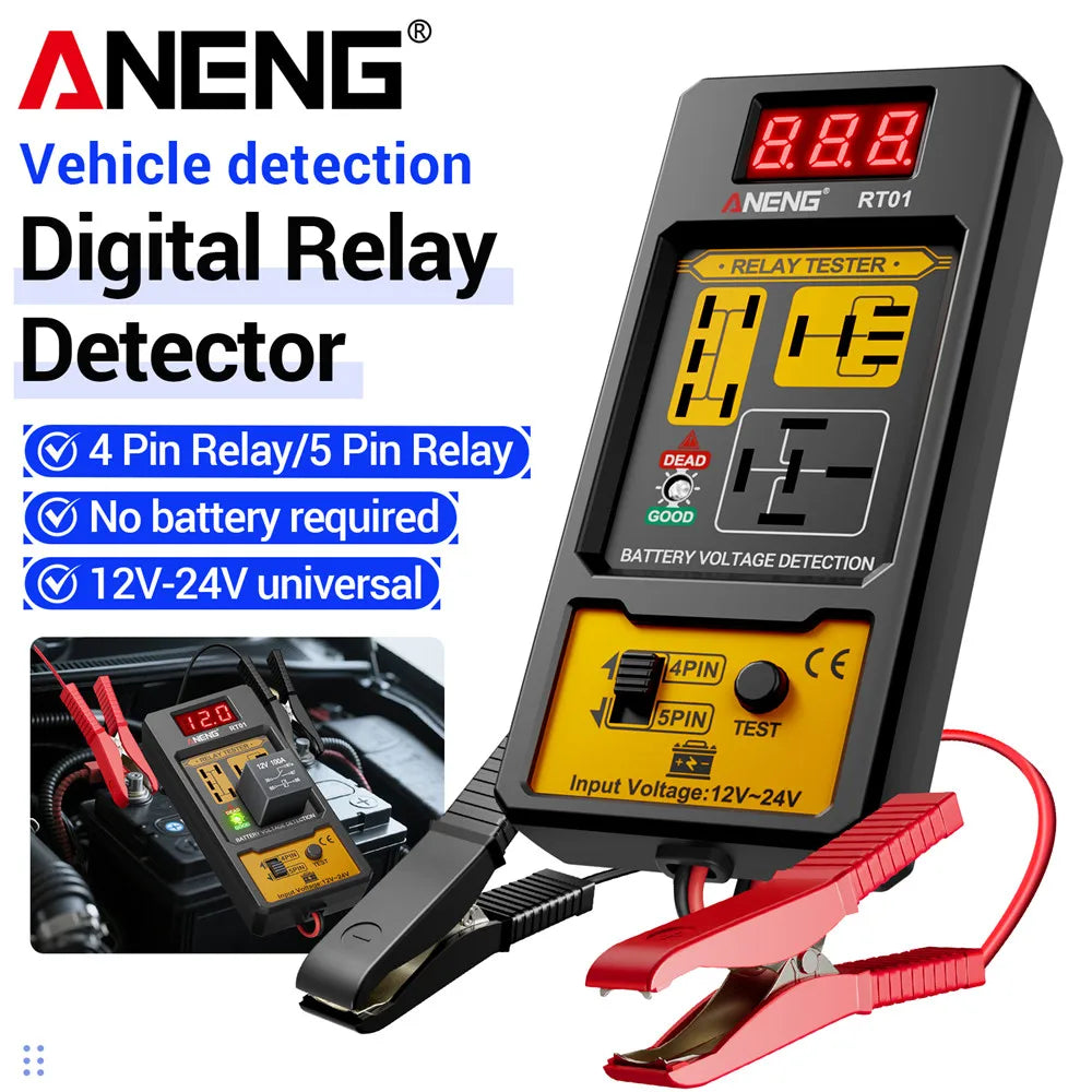 RT01 Automotive Relay Tester with Digital Display