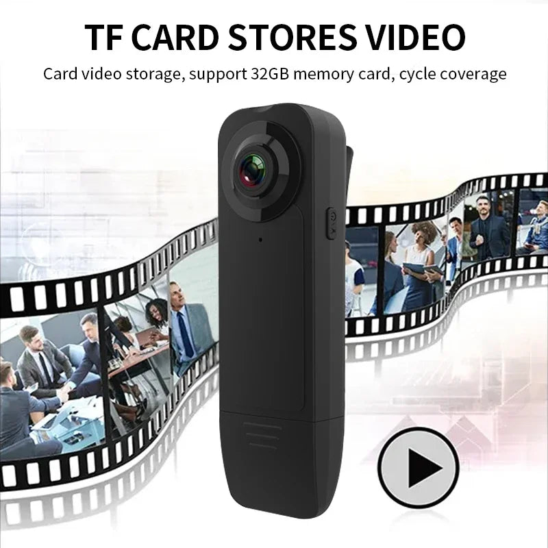 1080P Mini Testkamera A18 éjjellátóval és körkörös felvétellel