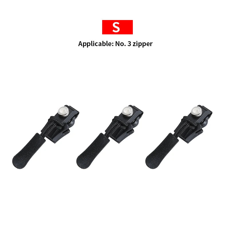Universal Detachable Metal Zipper Slider Puller Detachable Instant Repair Kit DIY Replacement Lever Locks for Clothing Luggage