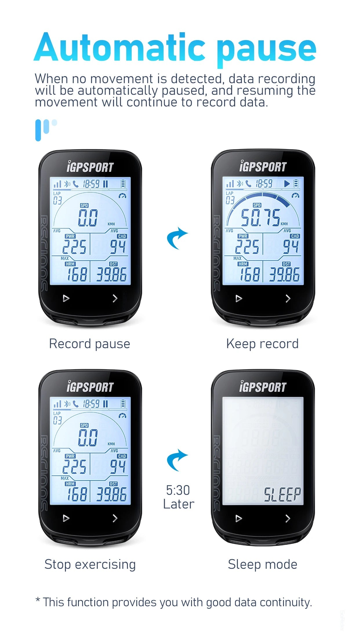 iGPSPORT BSC100S GPS Odometer Cycling Bike Computer Sensors Cycl Speedomet Riding Cycling Speedometer 2.6‘’ large screen