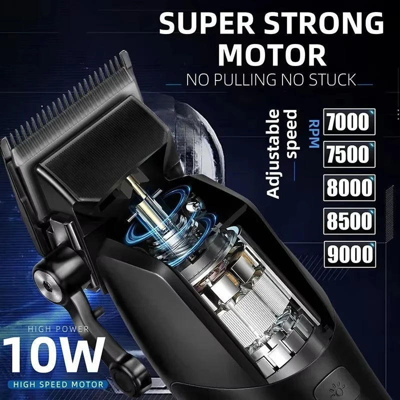 Kemei KM-1858 9000RPM 10W Hair Clipper,KM-264 Rechargeable Electric Trimmer,Original KM-T95 Shaver For Men Barber Clippers Kit