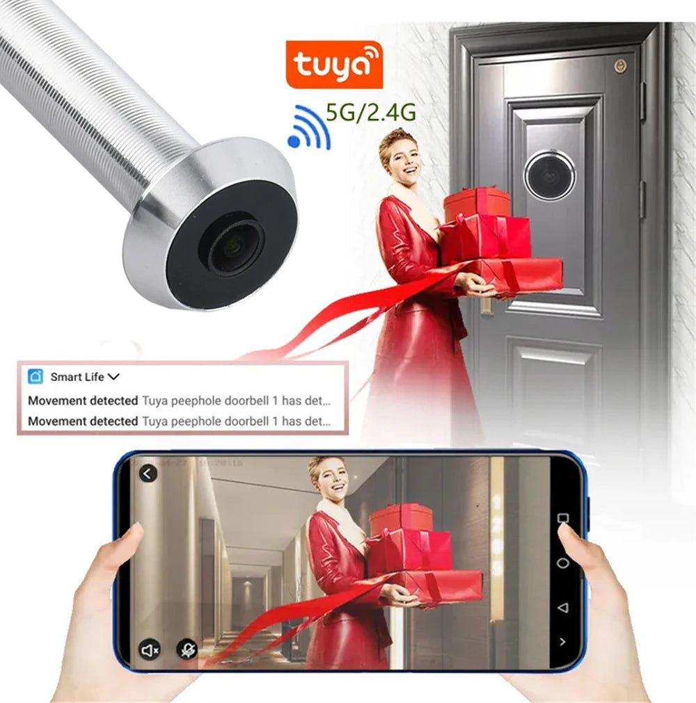 WiFi 16mm Door Peephole Security Camera 1080P