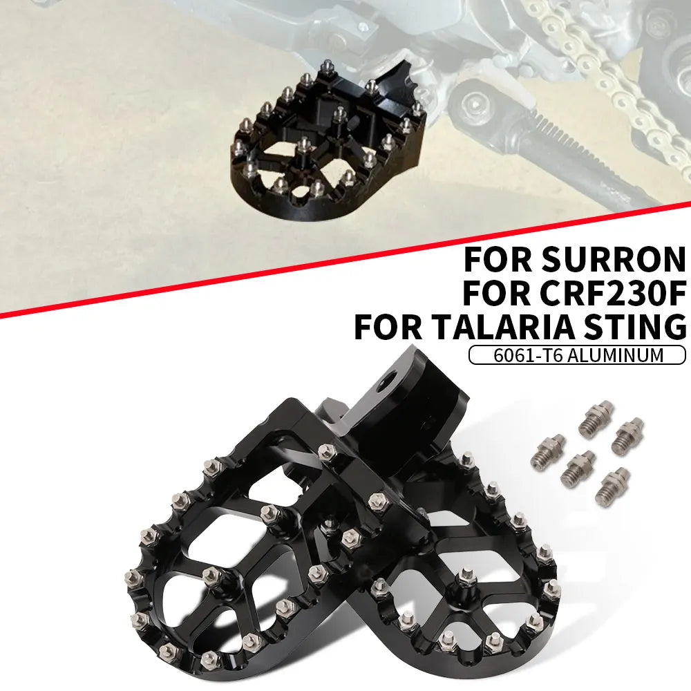 For Surron CNC Foot Peg Motorcycles Accessories Footpeg Footpedal For Talaria Sting Sur Ron Lightbee CRF 150F 230F Electric Bike