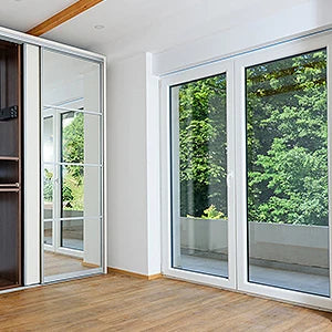 AFDB One Way Window Film, Mirror Effect Tint Glass Covering for Home Office,Reflective Heat Control Anti UV Glass Door Sticker