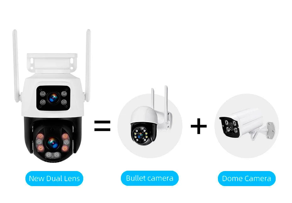 6MP Dual Lens WiFi IP Camera 8CH NVR Kit