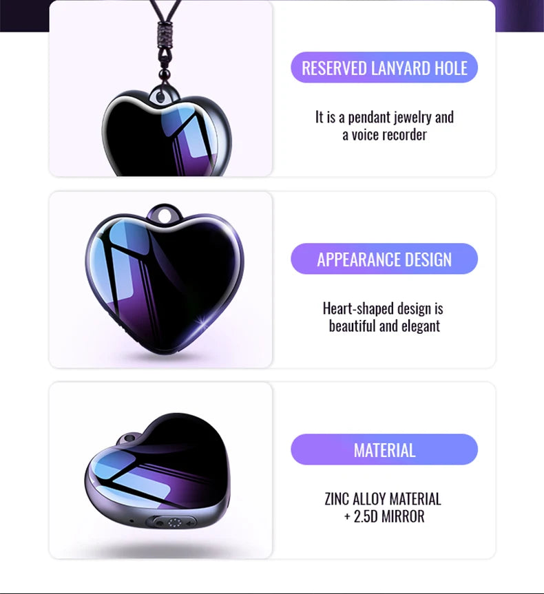 Dictaphone Audio Micro Listen Small Player Recorder Digital Record Voice Activated Recording Device Sound Professional