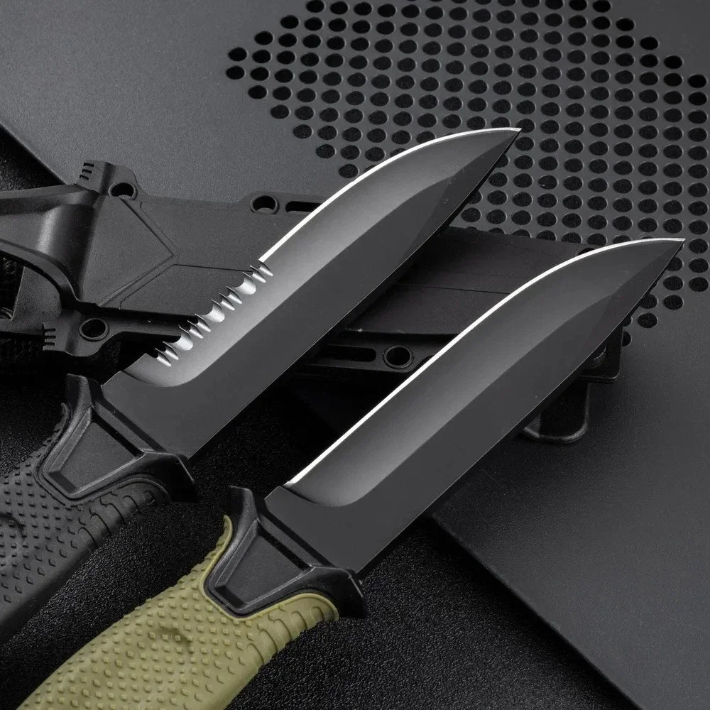 Outdoor knife camping defense straight knife wilderness survival sharp tactical knife carry survival knife high hardness knife